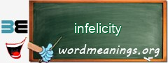 WordMeaning blackboard for infelicity